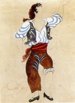 巴勃羅 畢加索 芭蕾舞劇《三角帽》服裝設計：磨坊主